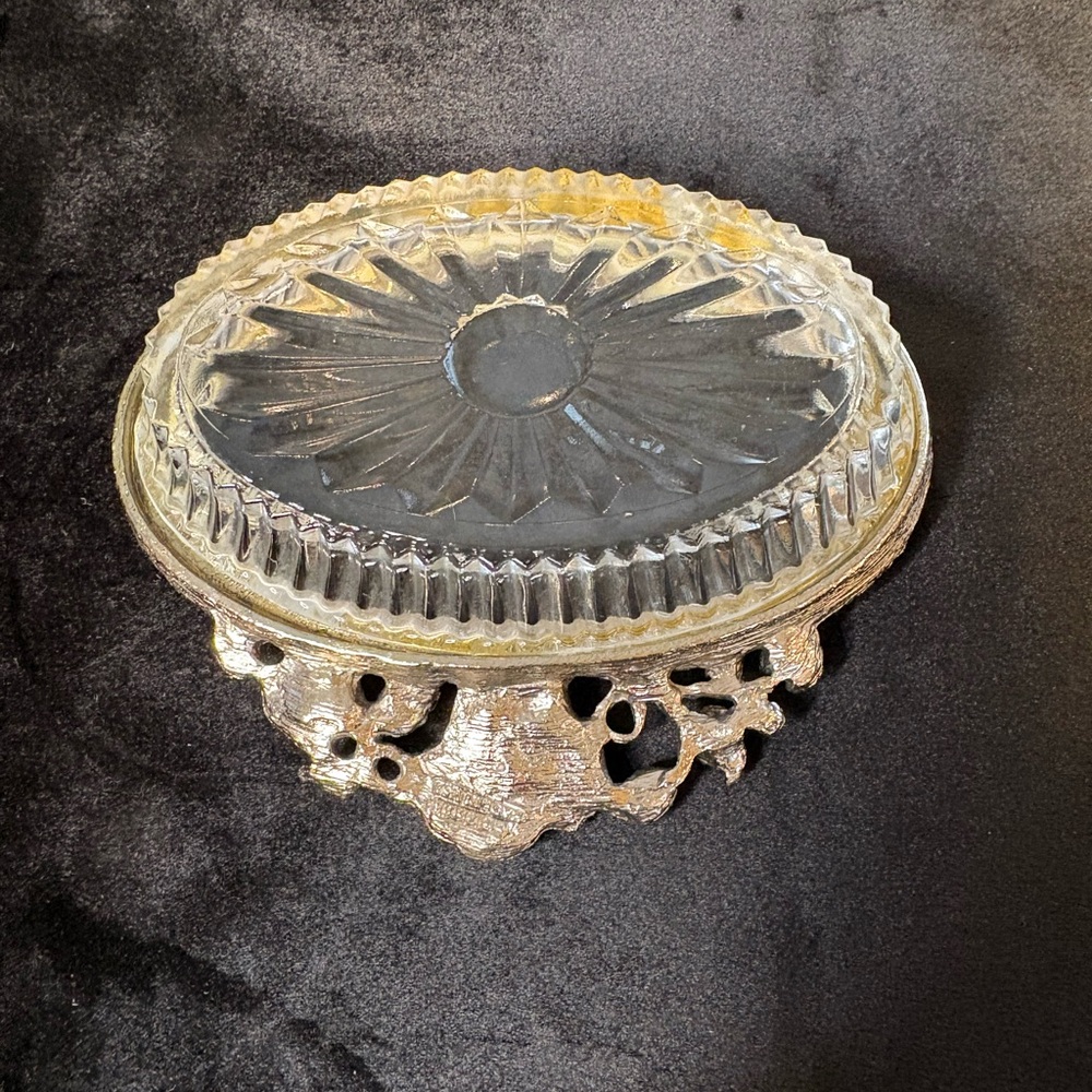 Vintage - Style Silver - Plated Trinket Dish - Picture 3 of 5